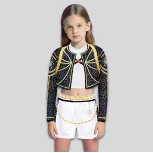 NWT KIDS KPOP DEMON HUNTERS RUMI ZOEY MIRA COSTUME POP SINGER DANCE OUTFIT SET